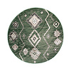 Berberteppich Rund - Blend Aztec Grün - thumbnail 1