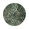 Berberteppich Rund - Blend Diamond Grün - thumbnail 1