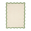 Waschbarer Teppich - Hazy Grün Creme - thumbnail 1