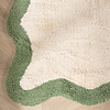 Waschbarer Teppich - Hazy Grün Creme - thumbnail 4