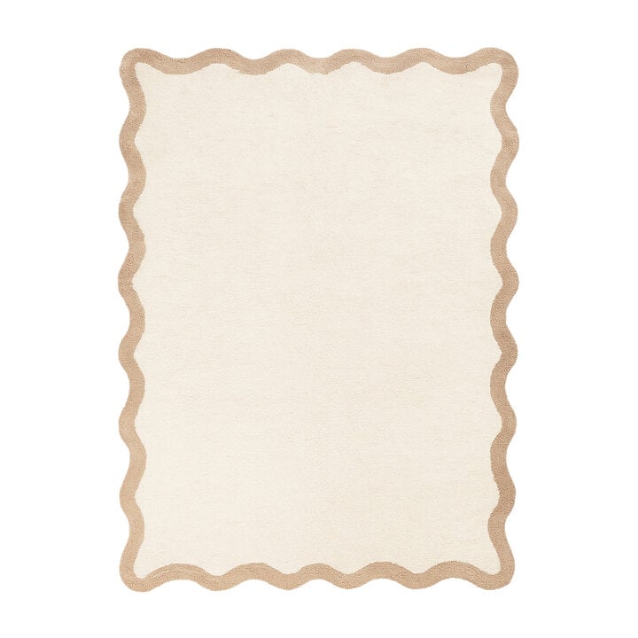 Waschbarer Teppich - Hazy Beige Creme - 1