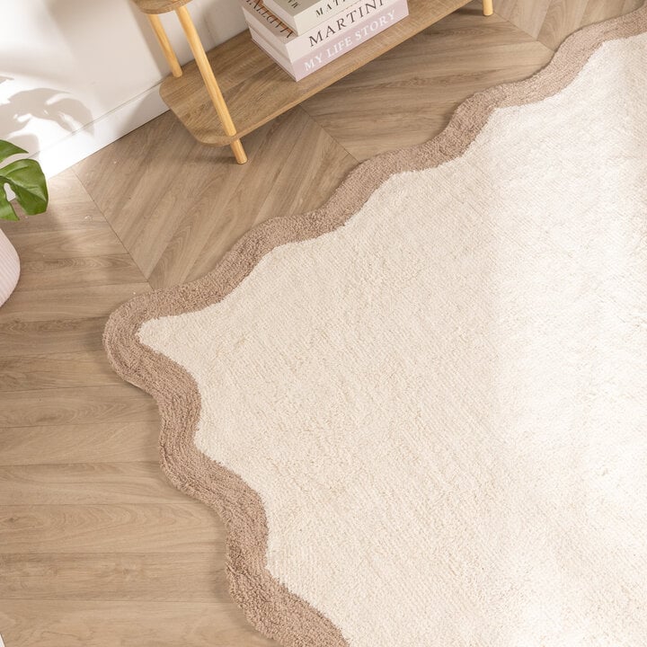 Waschbarer Teppich - Hazy Beige Creme - 2