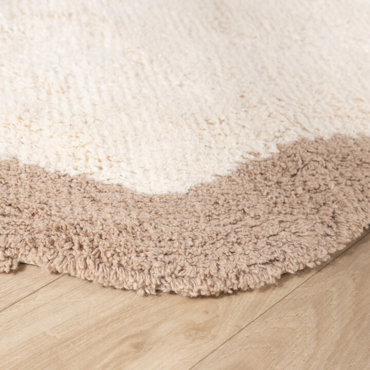Waschbarer Teppich - Hazy Beige Creme - 5