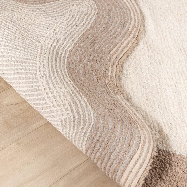 Waschbarer Teppich - Hazy Beige Creme - 6