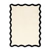 Waschbarer Teppich - Hazy Schwarz Creme - thumbnail 1