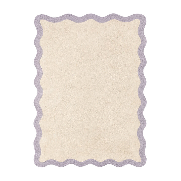 Waschbarer Teppich - Hazy Lila Creme - 1