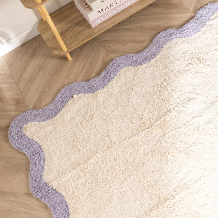 Waschbarer Teppich - Hazy Lila Creme - 2
