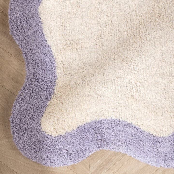 Waschbarer Teppich - Hazy Lila Creme - 4