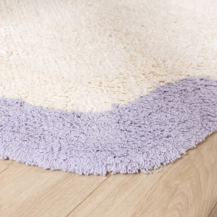 Waschbarer Teppich - Hazy Lila Creme - 5