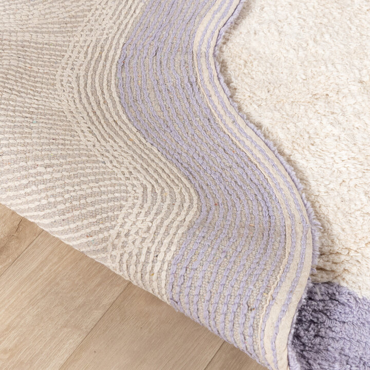 Waschbarer Teppich - Hazy Lila Creme - 6