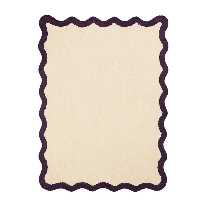 Waschbarer Teppich - Hazy Violett Creme - 1