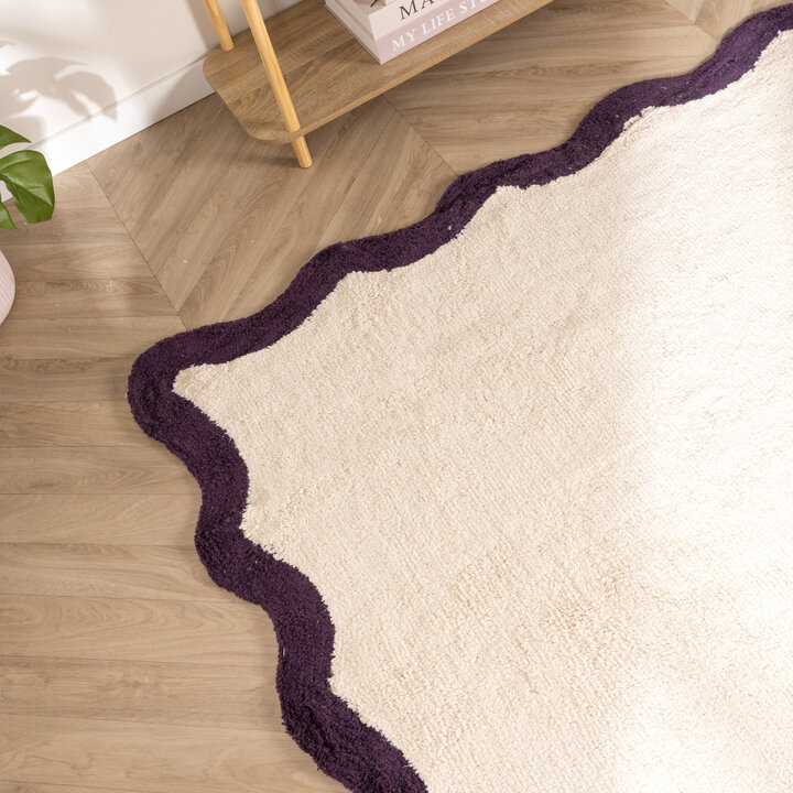 Waschbarer Teppich - Hazy Violett Creme - 2