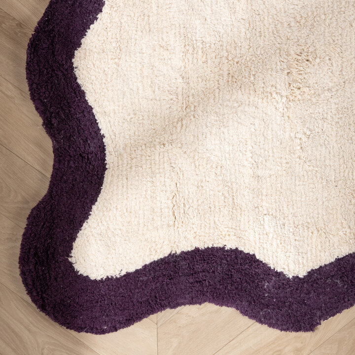 Waschbarer Teppich - Hazy Violett Creme - 4