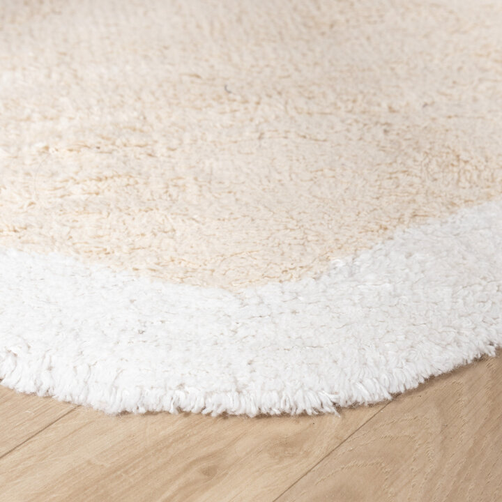 Waschbarer Teppich - Hazy Weiß Creme - 5
