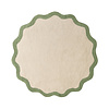 Waschbarer Teppich Rund - Hazy Grün Creme - thumbnail 1