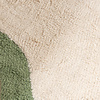 Waschbarer Teppich Rund - Hazy Grün Creme - thumbnail 3