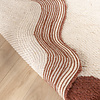 Waschbarer Teppich Rund - Hazy Braun Creme - thumbnail 6