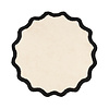 Waschbarer Teppich Rund - Hazy Schwarz Creme - thumbnail 1