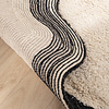 Waschbarer Teppich Rund - Hazy Schwarz Creme - thumbnail 6