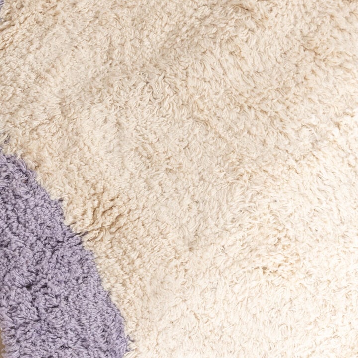 Waschbarer Teppich Rund - Hazy Lila Creme - 3
