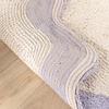 Waschbarer Teppich Rund - Hazy Lila Creme - thumbnail 6
