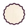 Waschbarer Teppich Rund - Hazy Violett Creme - thumbnail 1