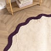 Waschbarer Teppich Rund - Hazy Violett Creme - thumbnail 2