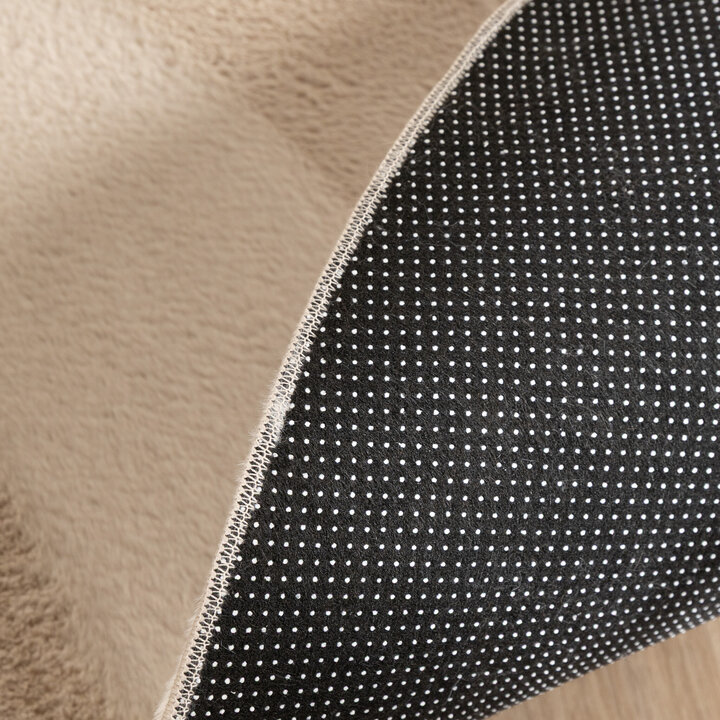 Flauschiger Teppich Rund - Cozy Beige - 6