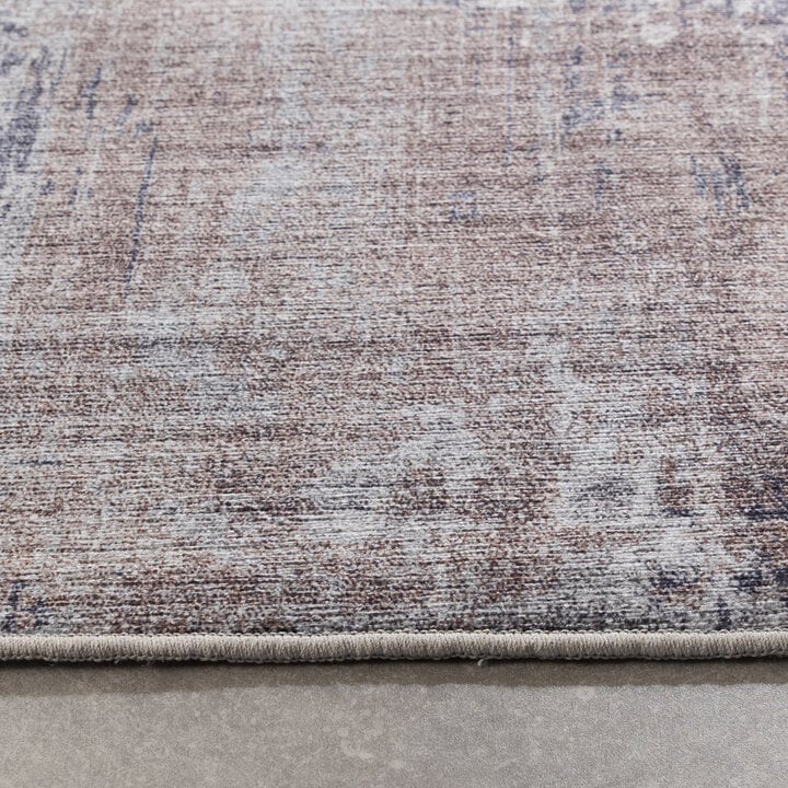 Waschbarer Läufer - Domingo Grunge Taupe Creme - 5