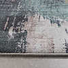 Waschbarer Läufer - Domingo Grunge Grün Creme - thumbnail 5