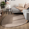 Flauschiger Teppich - Cozy Pebble Taupe - thumbnail