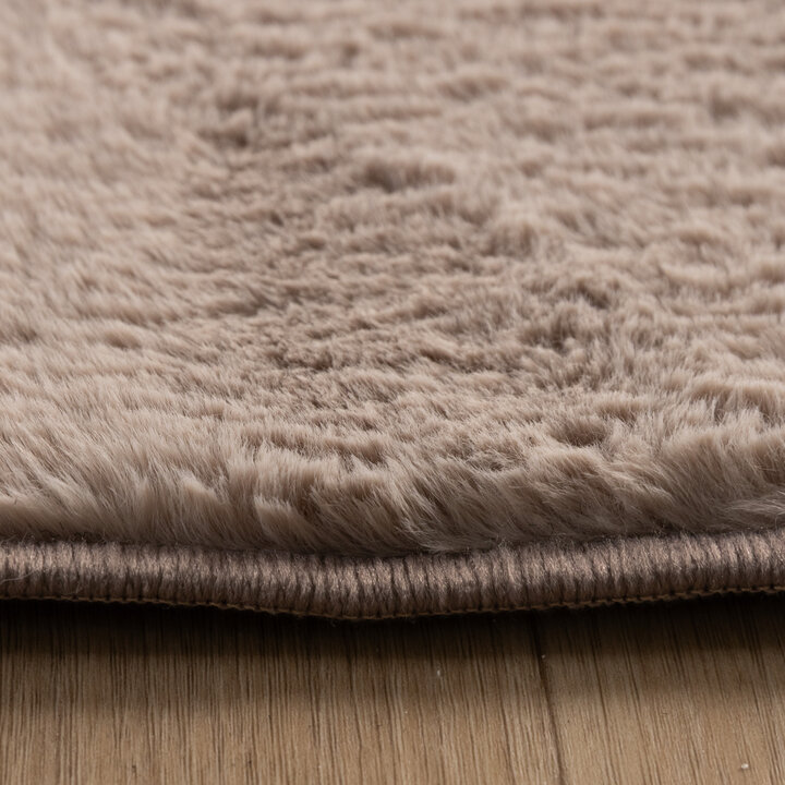 Flauschiger Teppich - Cozy Pebble Taupe - 4