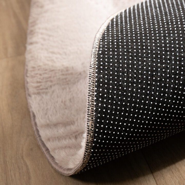 Flauschiger Teppich - Cozy Pebble Taupe - 5