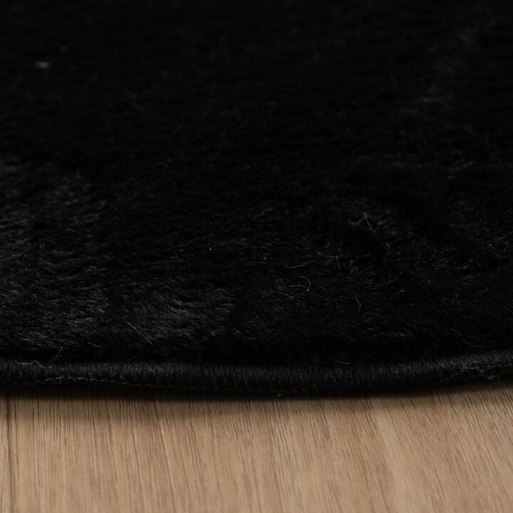 Flauschiger Teppich - Cozy Pebble Schwarz - 4