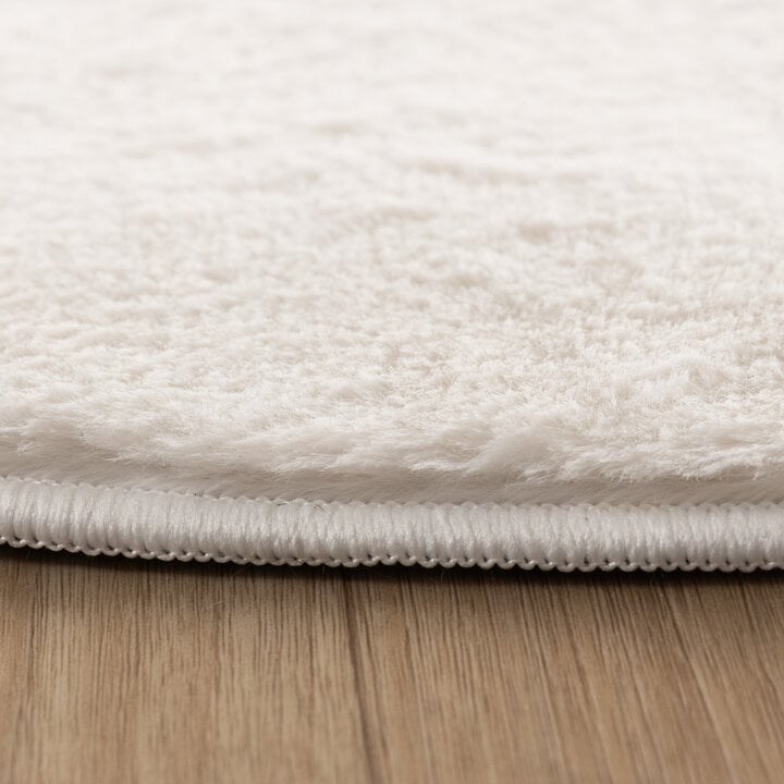 Flauschiger Teppich - Cozy Pebble Weiß - 4