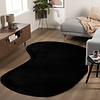 Flauschiger Teppich - Cozy Ripple Schwarz - thumbnail