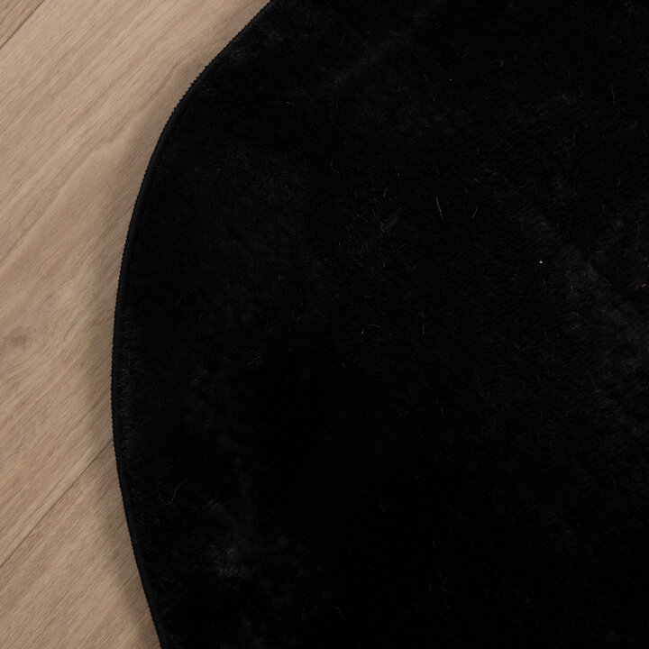 Flauschiger Teppich - Cozy Ripple Schwarz - 4