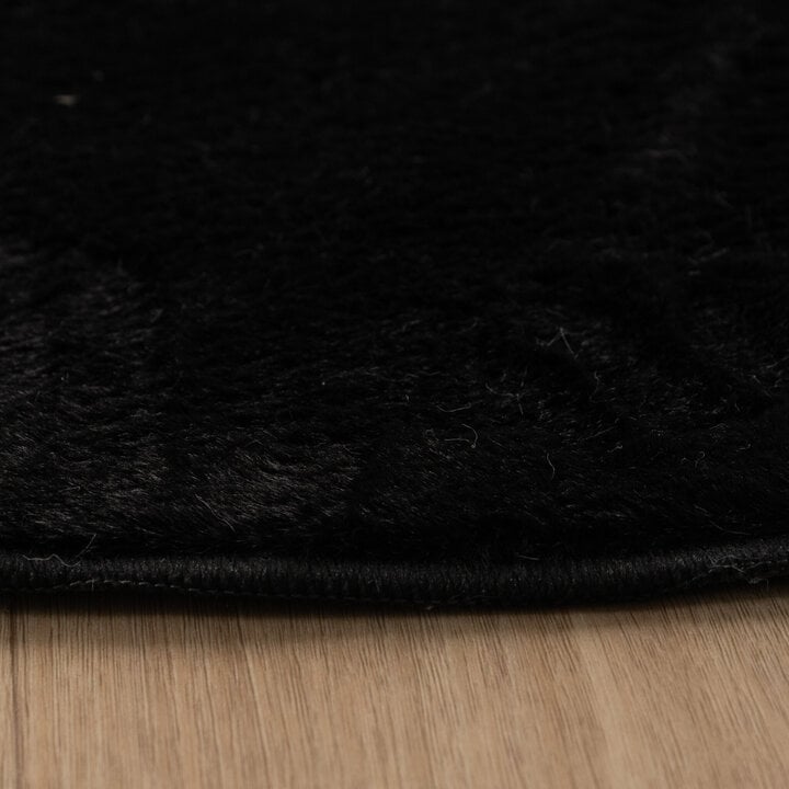 Flauschiger Teppich - Cozy Ripple Schwarz - 5