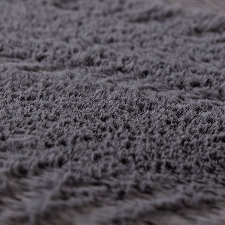 Flauschiger Teppich - Cozy Ripple Anthrazit - 3