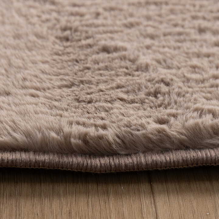Flauschiger Teppich - Cozy Ripple Taupe - 5