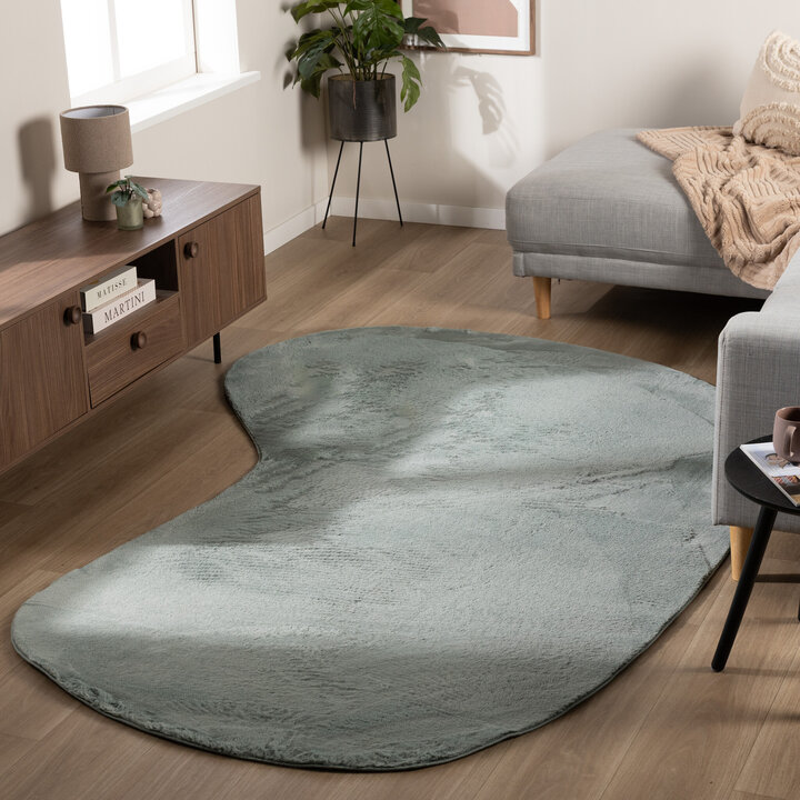 Flauschiger Teppich - Cozy Ripple Grün
