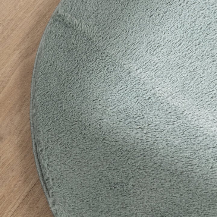 Flauschiger Teppich - Cozy Ripple Grün - 4