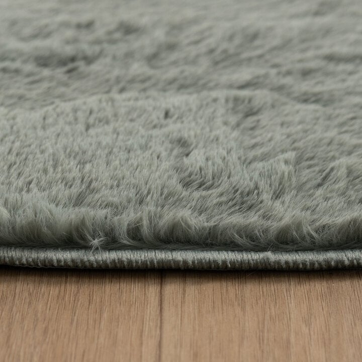 Flauschiger Teppich - Cozy Ripple Grün - 5