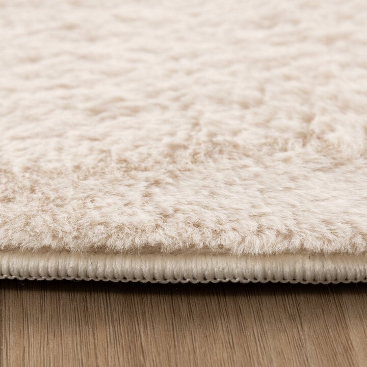 Flauschiger Teppich - Cozy Pebble Creme - 4