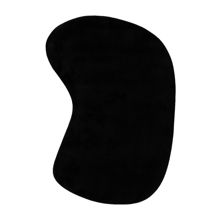 Flauschiger Teppich - Cozy Ripple Schwarz - 1
