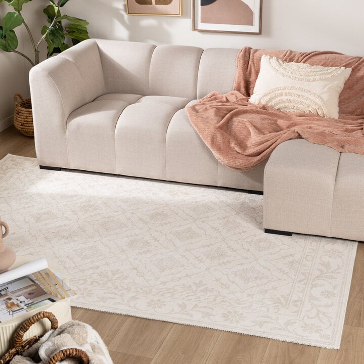 Teppich Blumen - Celine Creme