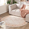 Teppich Blumen Rund - Celine Terracotta - thumbnail