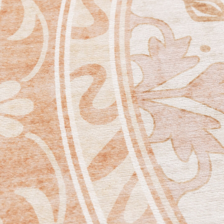 Teppich Blumen Rund - Celine Terracotta - 2