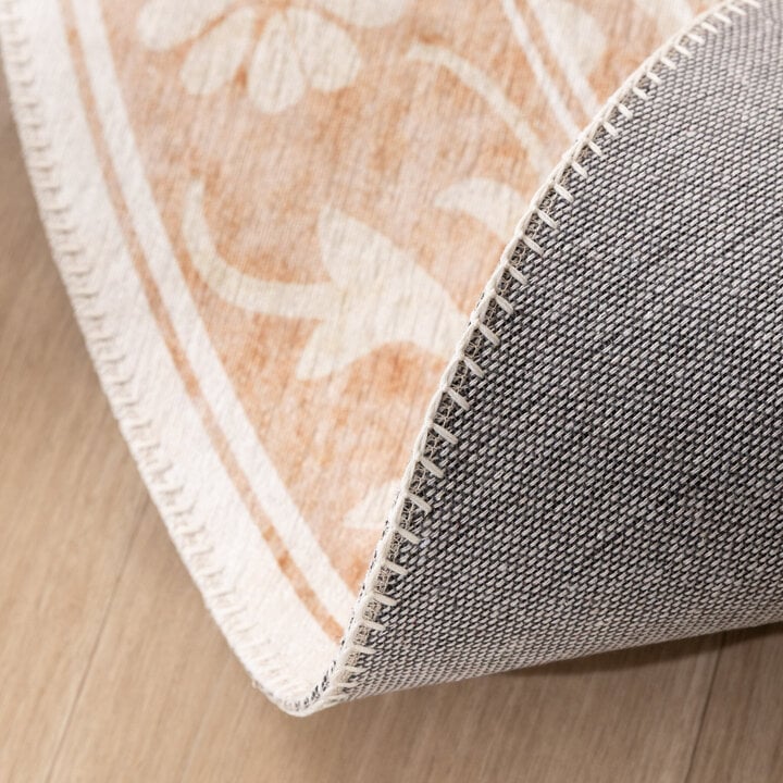 Teppich Blumen Rund - Celine Terracotta - 5