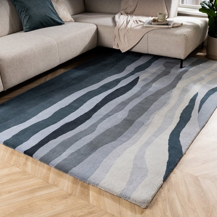 Wollteppich - Liora Blau